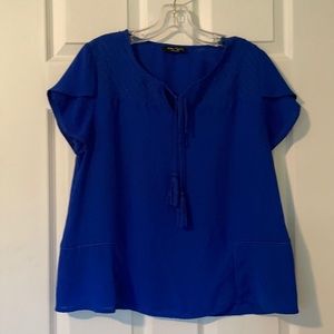 Eden Society from Stitch Fix blue blouse